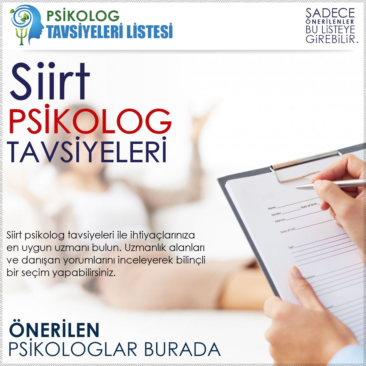 Siirt Psikolog Tavsiyeleri